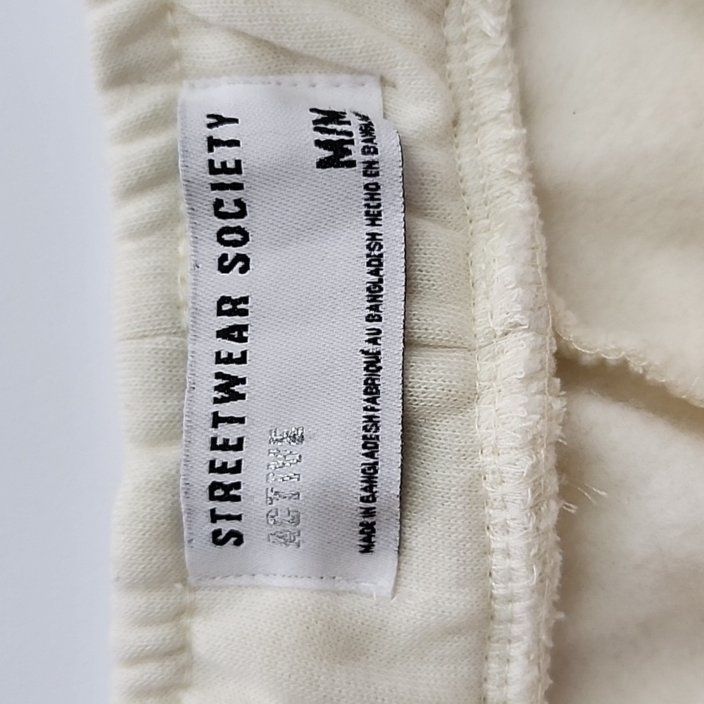 Streetwear Society Active Women's Cream Shorts Fleece Lined Stretch Pockets M - Picture 6 of 12